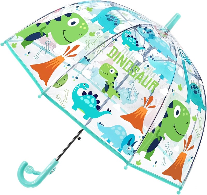 RONIARE Kids Umbrella Clear Bubble Umbrellas for Rain,Safety Dome Windproof Umbrella for Kid Girls and Boys - Image 1